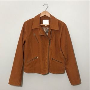 Anthropologie ett:twa Biddle Vegan Suede Jacket